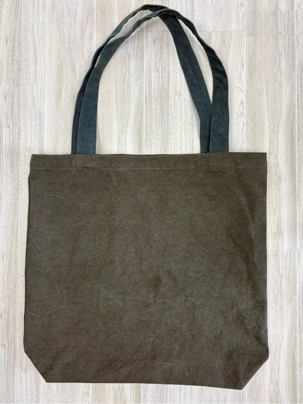 Regina-Andrew Canvas Tote Brown Green 100% Cotton Goth Industrial Dark Academia - Picture 6 of 10